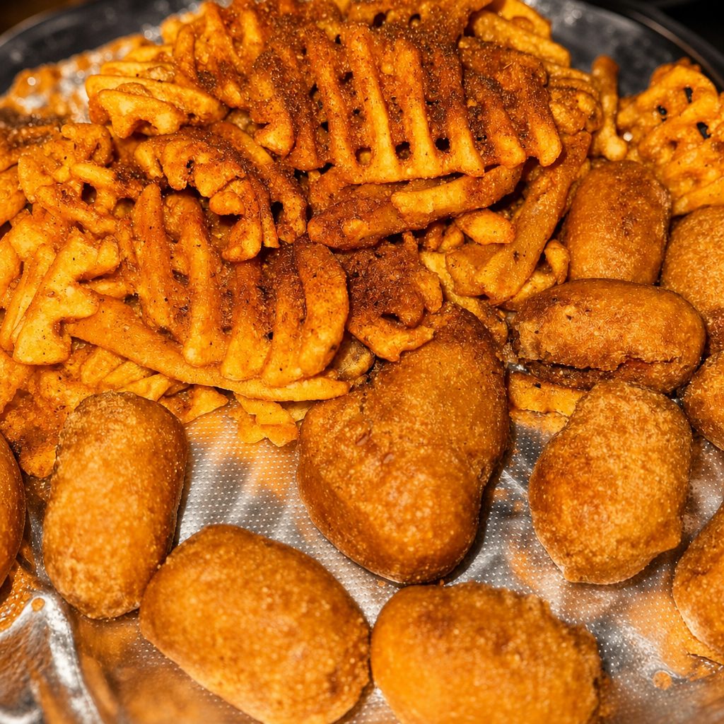 Mini Corn Dogs Basket.