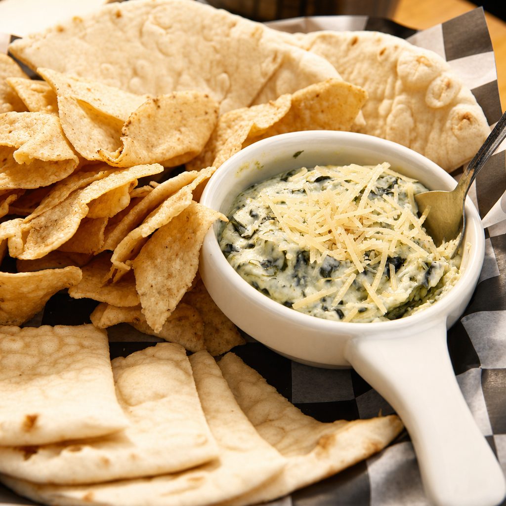 Queso Spinach Dip.